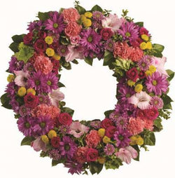 Wreath - Round Colourful