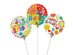Happy Birthday Balloon On Stick