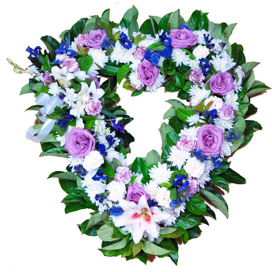 Wreath - Heart Purple