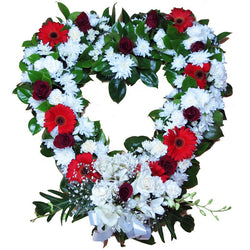 Wreath - Heart Red